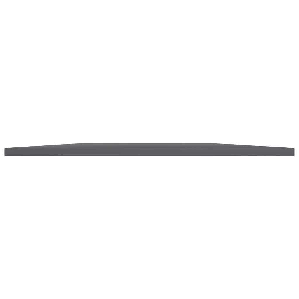 805329 vidaXL Bookshelf Boards 8 pcs High Gloss Grey 80x30x1,5 cm Engineered Wood