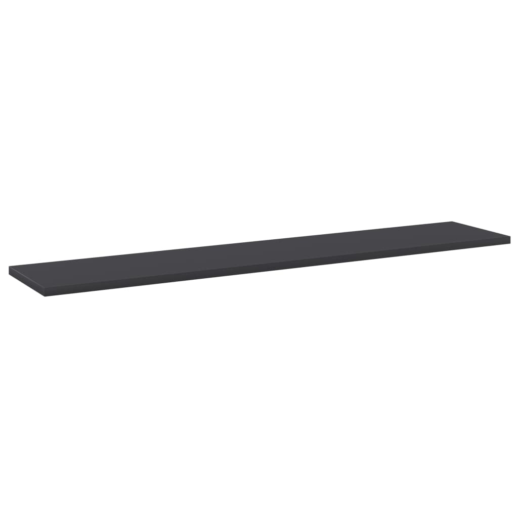 805382 vidaXL Bookshelf Boards 4 pcs Grey 100x20x1,5 cm Engineered Wood