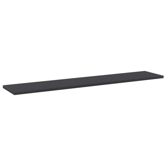 805382 vidaXL Bookshelf Boards 4 pcs Grey 100x20x1,5 cm Engineered Wood