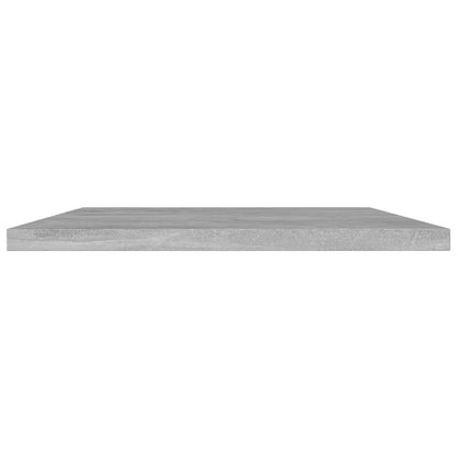 Bookshelf Boards 4 pcs Concrete Grey 100x20x1.5 cm Engineered Wood