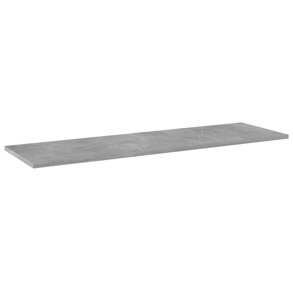 805403 vidaXL Bookshelf Boards 8 pcs Concrete Grey 100x30x1,5 cm Engineered Wood