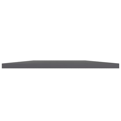 Bookshelf Boards 4 pcs High Gloss Grey 100x40x1.5 cm Engineered Wood