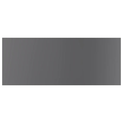 Bookshelf Boards 4 pcs High Gloss Grey 100x40x1.5 cm Engineered Wood