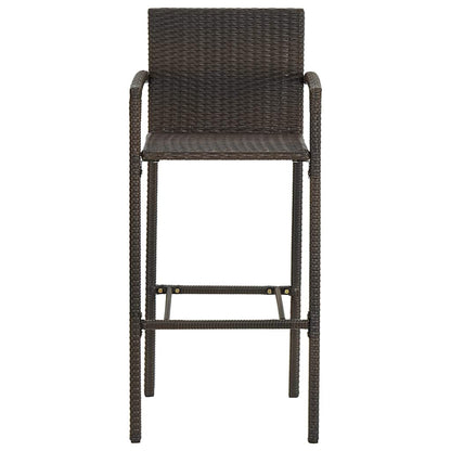 Garden Bar Set | Brown | PE rattan | Medium | Seats Many | Garden Bar Set