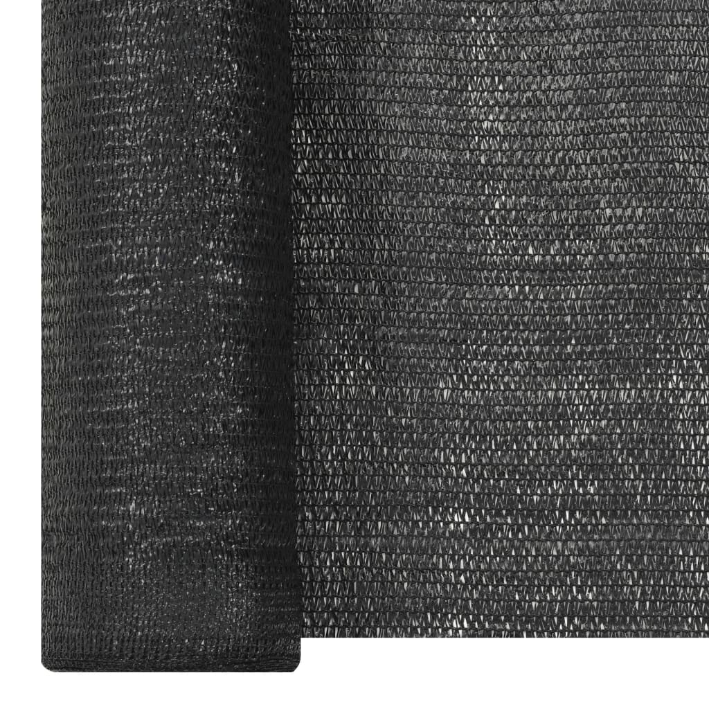 Privacy Net Black 1.2x50 m HDPE 195 g/m²