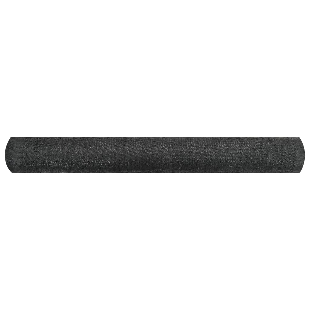 Privacy Net Black 1.5x25 m HDPE 195 g/m²