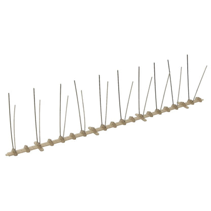 2-row Plastic Bird & Pigeon Spikes Set of 20, ideal for protecting your home and garden from unwanted birds and pests.