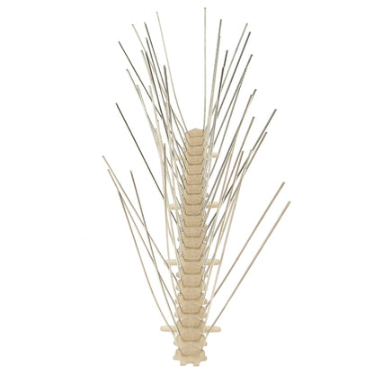 4-row Plastic Bird & Pigeon Spikes Set of 20, ideal for protecting gardens and houses from birds and pests.