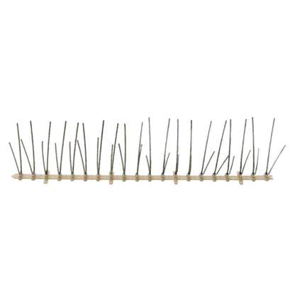 4-row Plastic Bird & Pigeon Spikes, weather-resistant and waterproof set to keep unwanted intruders away.