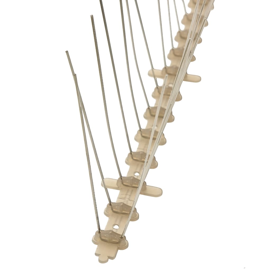 Close-up of 4-row Plastic Bird & Pigeon Spikes showcasing durable design for effective bird deterrence.