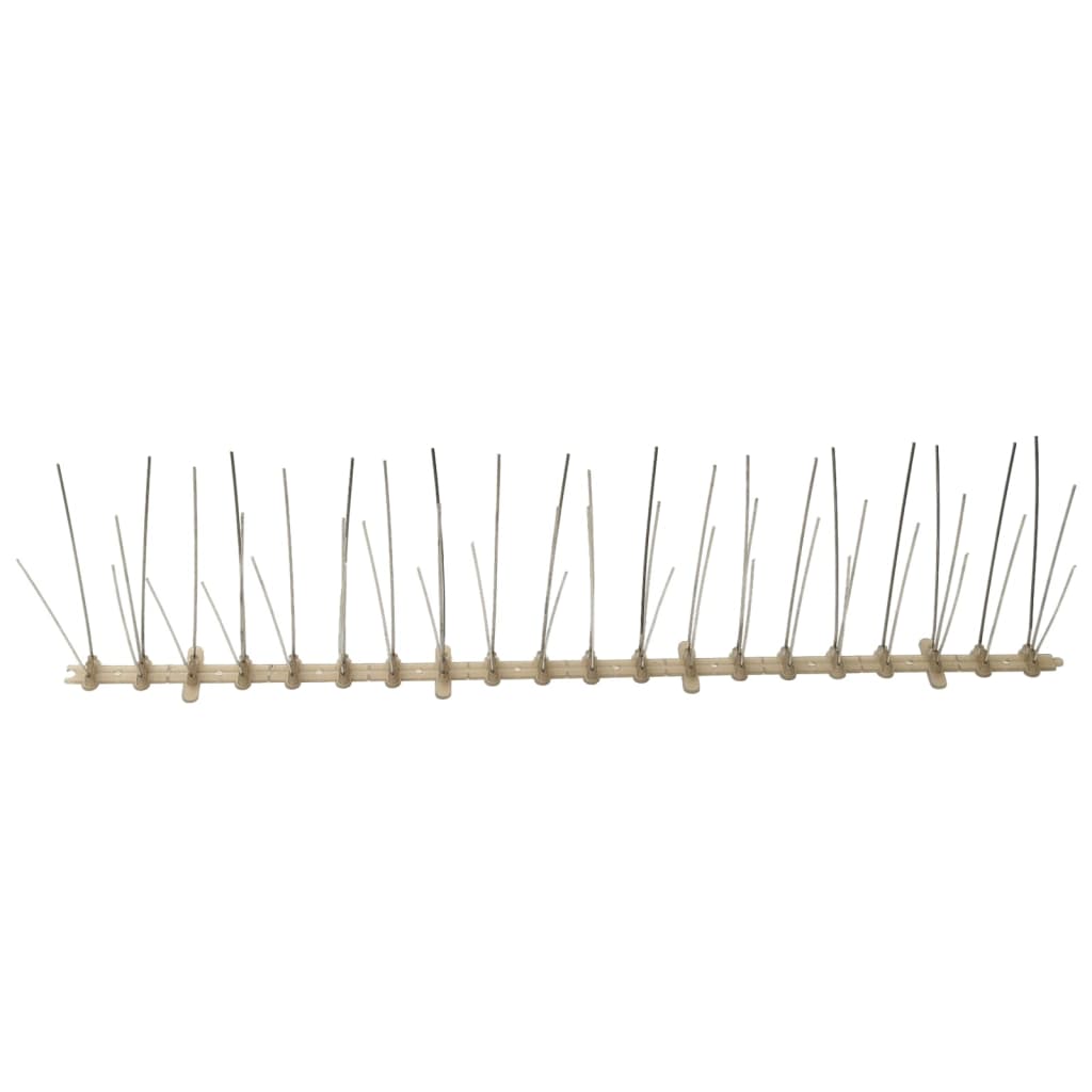 Installation demonstration of 5-row Plastic Bird & Pigeon Spikes set of 6, highlighting their easy application for humane wildlife management.