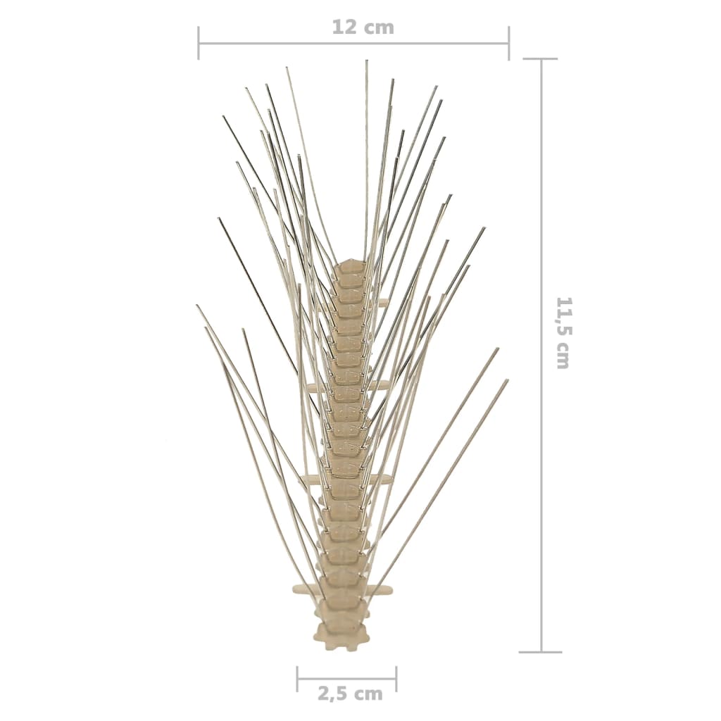 5-row Plastic Bird & Pigeon Spikes Set of 20 10 m