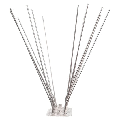4-row Stainless Steel Bird & Pigeon Spikes Set of 20 10 m showcasing the durable stainless steel material and practical design for effective bird control.