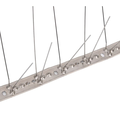 4-row Stainless Steel Bird & Pigeon Spikes Set of 20 10 m demonstrating easy application for humane bird repellent solutions in gardens and homes.