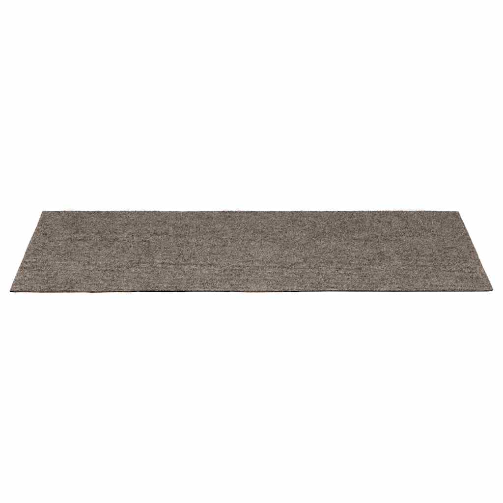 Stair Mats Self-adhesive 15 pcs 65x21x4 cm Beige Rectangular Edge