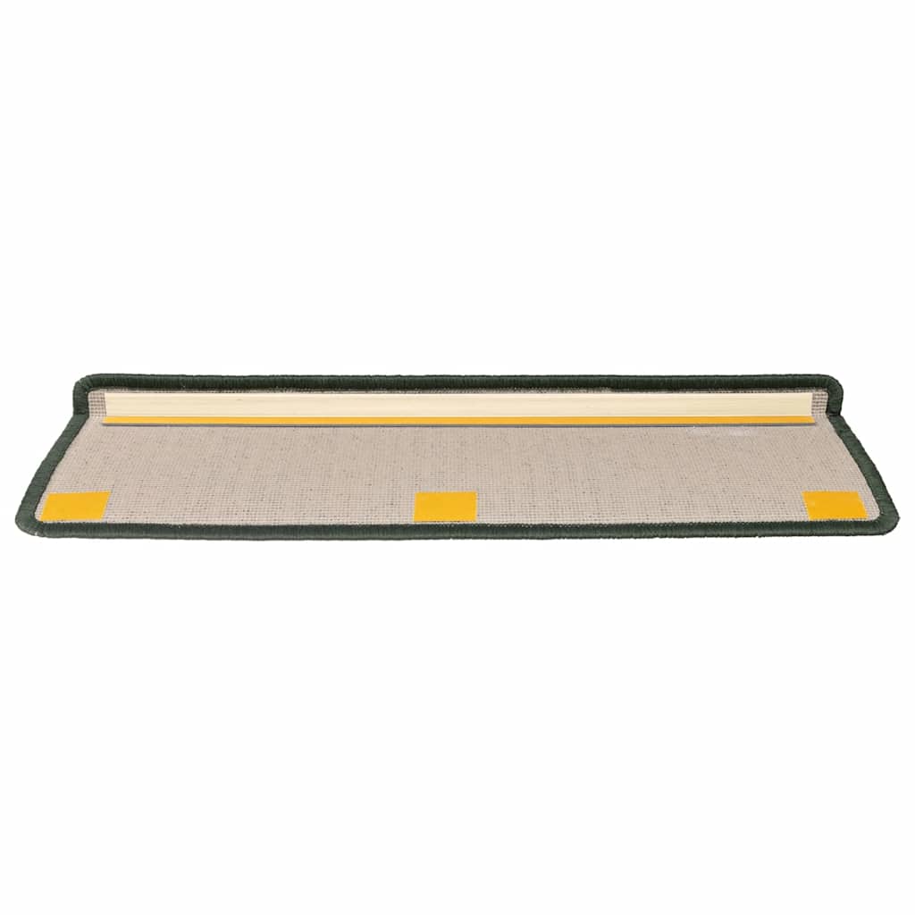 Stair Mats 15 pcs 65x21x4 cm Dark Green Rectangular Edge