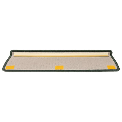 Stair Mats 15 pcs 65x21x4 cm Dark Green Rectangular Edge