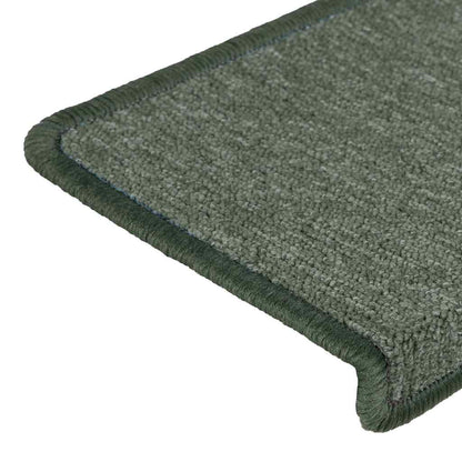 Stair Mats 15 pcs 65x21x4 cm Dark Green Rectangular Edge