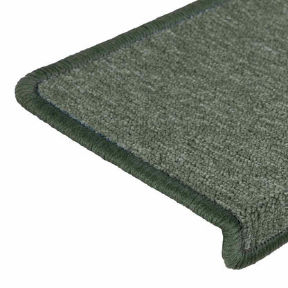 Stair Mats 15 pcs 65x21x4 cm Dark Green Rectangular Edge