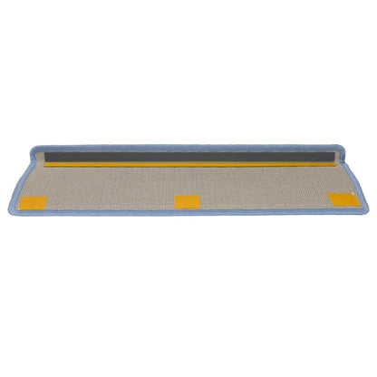 Stair Mats 15 pcs 65x21x4 cm Sea Blue Rectangular Edge