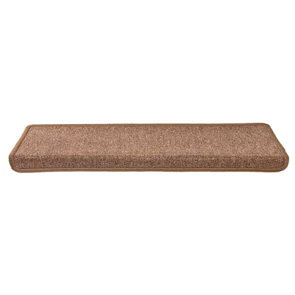 Stair Mats 15 pcs 65x21x4 cm Brown Rectangular Edge