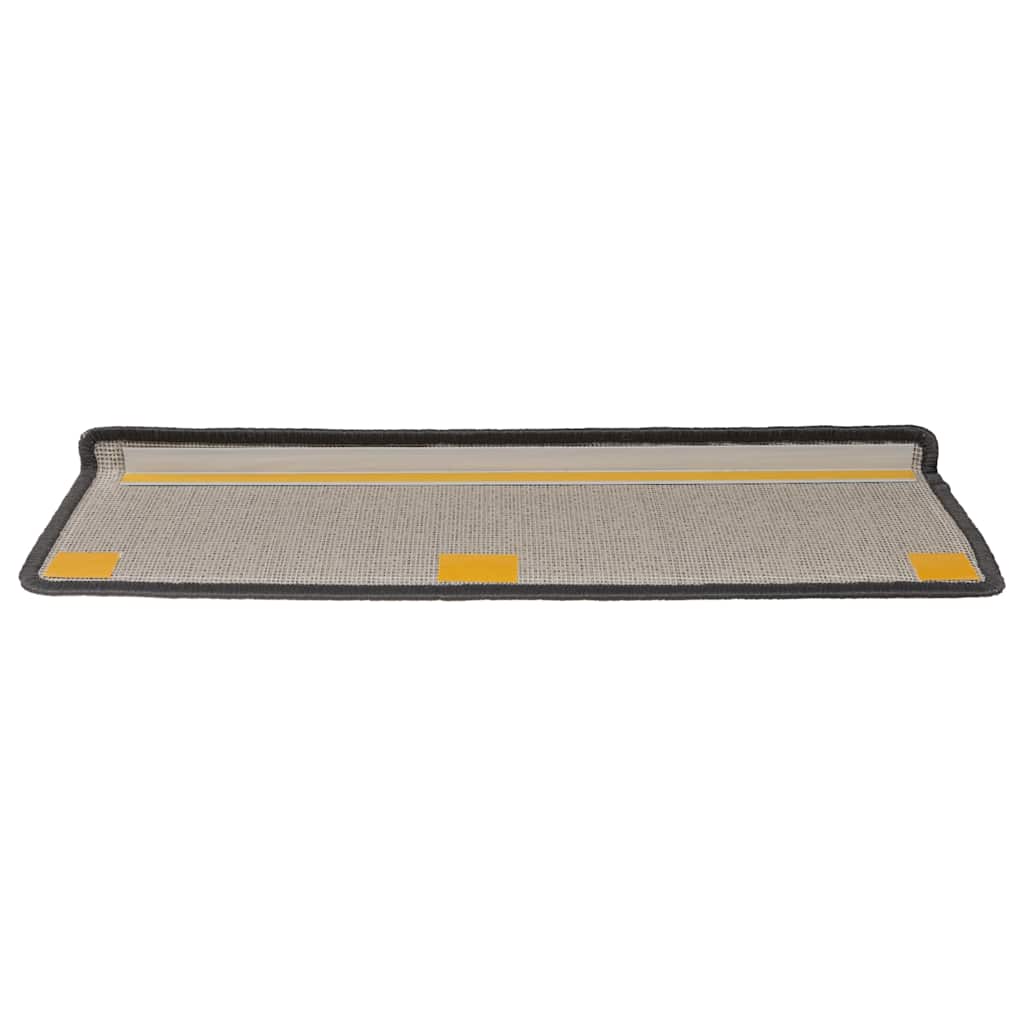 Stair Mats 15 pcs 65x21x4 cm Dark Grey Rectangular Edge