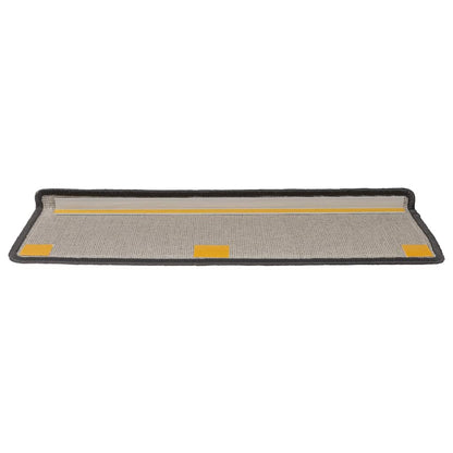 Stair Mats 15 pcs 65x21x4 cm Dark Grey Rectangular Edge