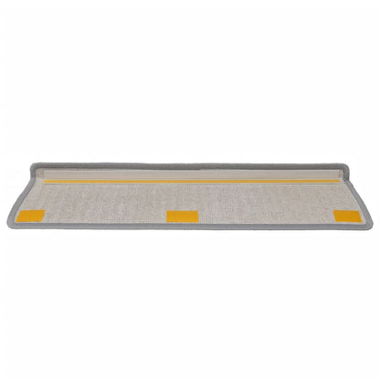 Stair Mats 15 pcs 65x21x4 cm Light Grey Rectangular Edge
