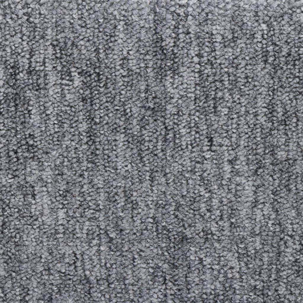 Stair Mats 15 pcs 65x21x4 cm Light Grey Rectangular Edge