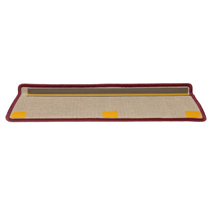 Stair Mats 15 pcs 65x21x4 cm Bordeaux Rectangular Edge
