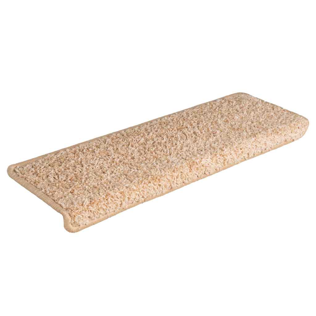 Stair Mats 15 pcs 65x21x4 cm Gold Rectangular Edge