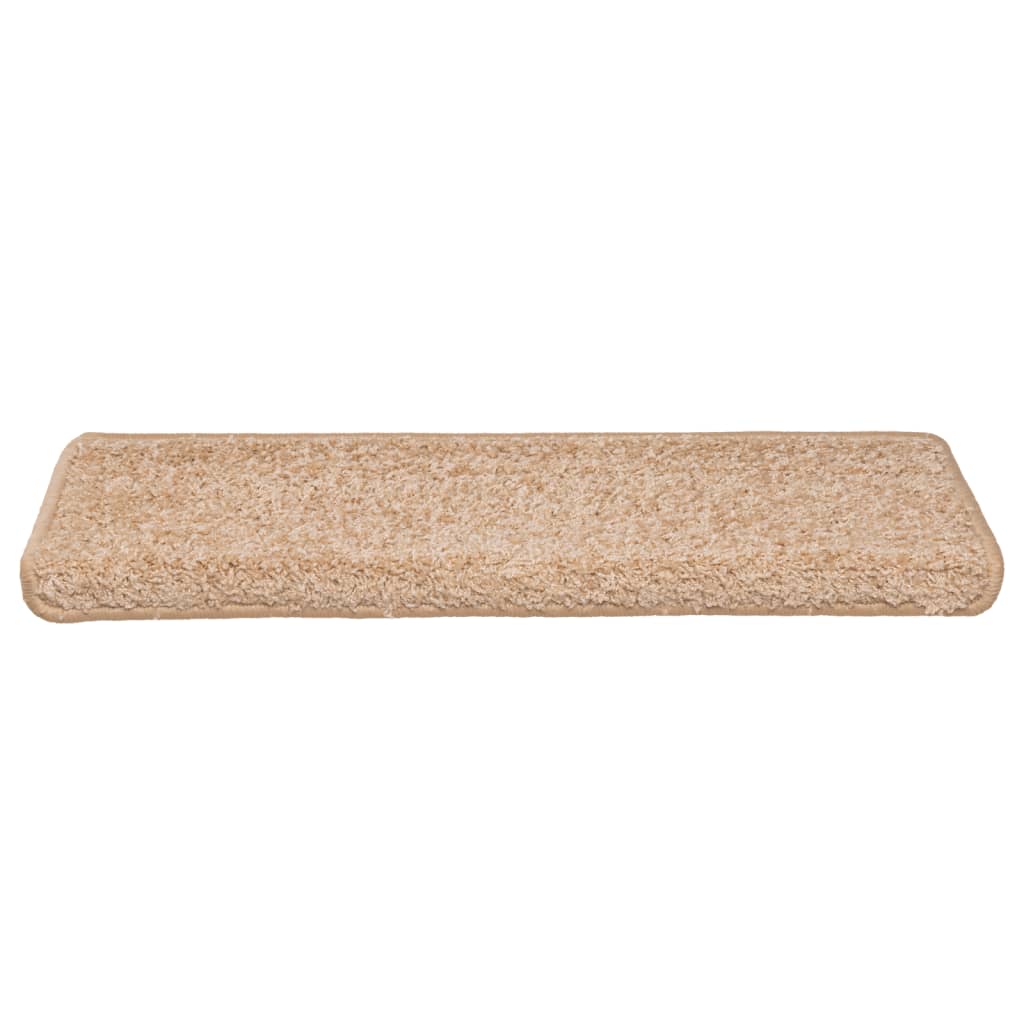 Stair Mats 15 pcs 65x21x4 cm Gold Rectangular Edge