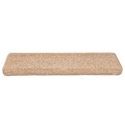 Stair Mats 15 pcs 65x21x4 cm Gold Rectangular Edge