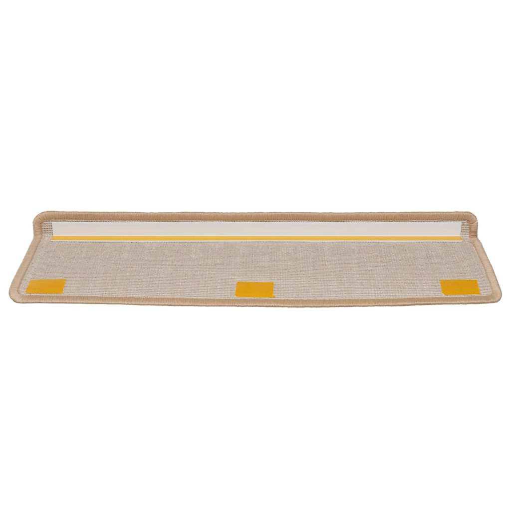 Stair Mats 15 pcs 65x21x4 cm Gold Rectangular Edge