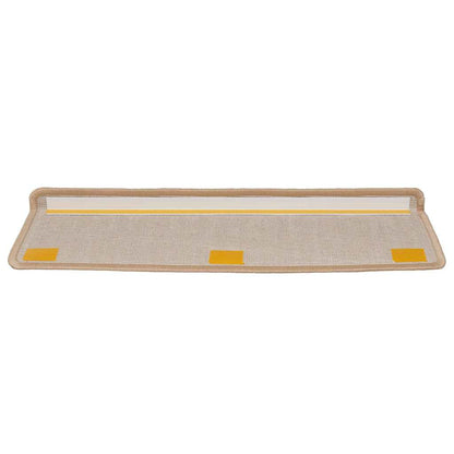 Stair Mats 15 pcs 65x21x4 cm Gold Rectangular Edge