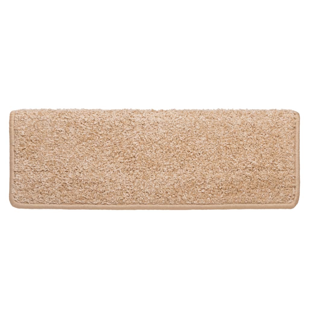 Stair Mats 15 pcs 65x21x4 cm Gold Rectangular Edge