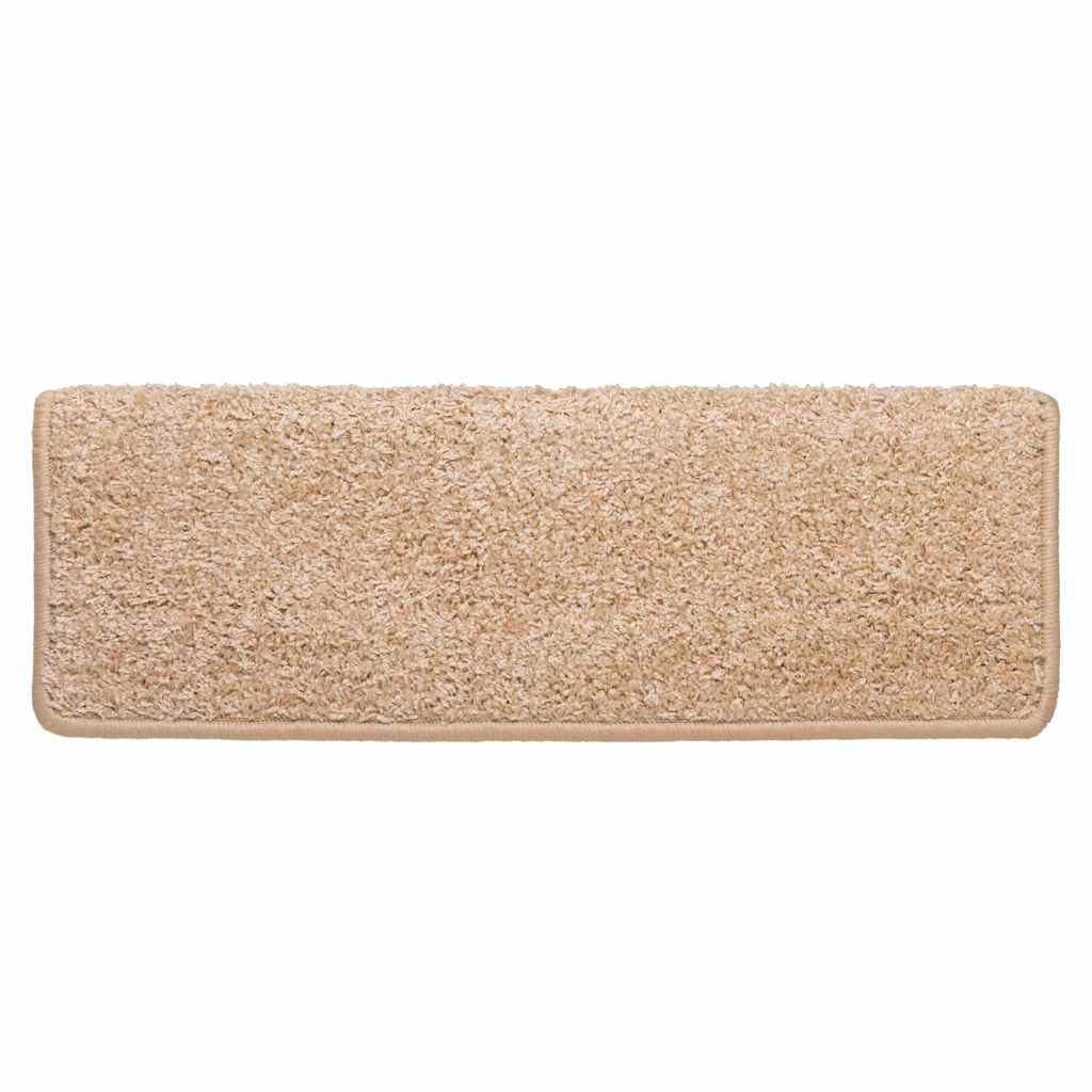Stair Mats 15 pcs 65x21x4 cm Gold Rectangular Edge