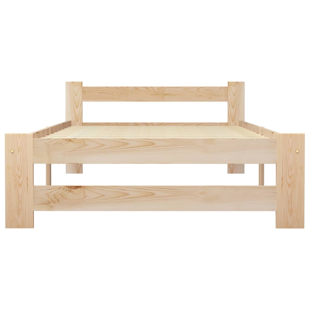 Bed Frame | Natural Wood | Solid Pine Wood, Plywood | Single | Tough