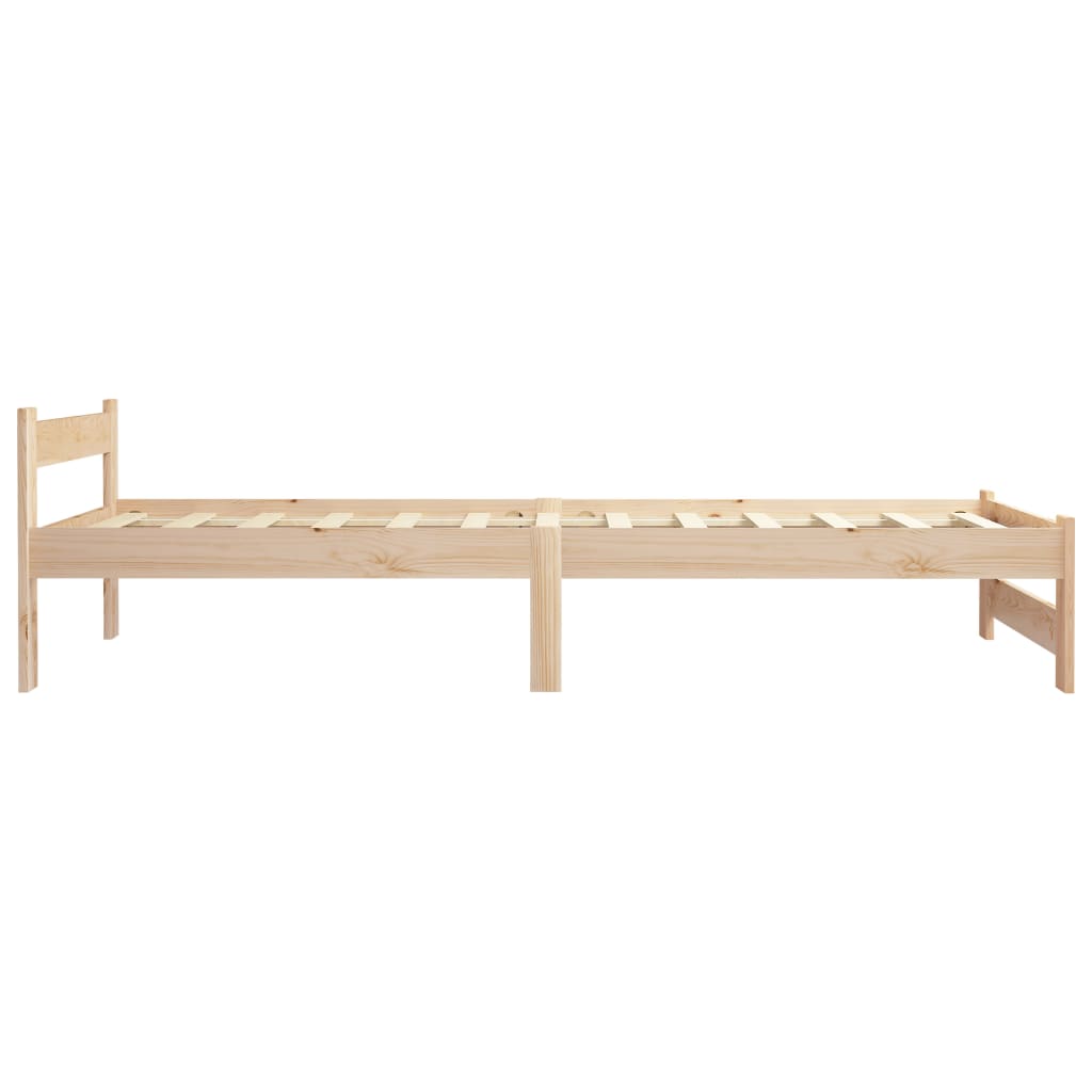 Bed Frame | Natural Wood | Solid Pine Wood, Plywood | Single | Tough