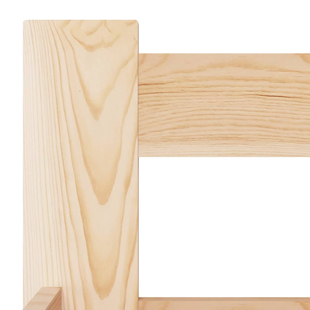 Bed Frame without Mattress Solid Pine Wood 140x200 cm