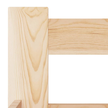 Bed Frame without Mattress Solid Pine Wood 140x200 cm