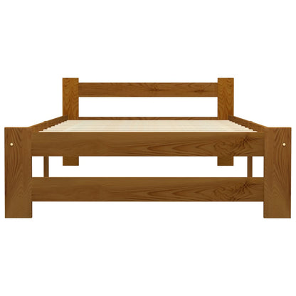 Bed Frame | Honey brown | Solid pine wood, plywood | Single | Durable