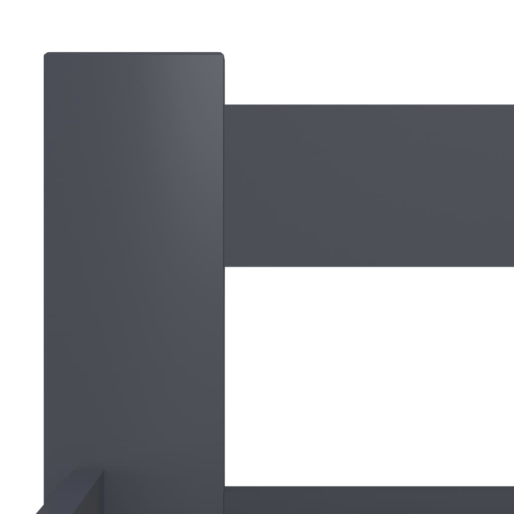 Bed Frame | Dark Grey | Solid Pine Wood, Plywood | Single | Durable