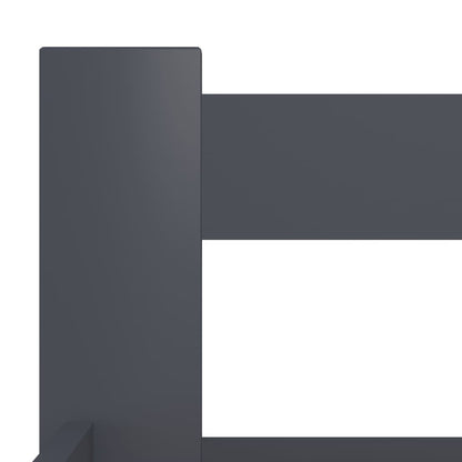 Bed Frame | Dark Grey | Solid Pine Wood, Plywood | Double |  Durable