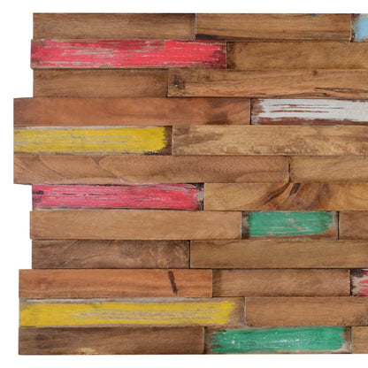 Wall Cladding Panels 10 pcs 1.03 m² Solid Teak Wood