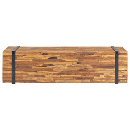 326173 vidaXL TV Stand 110x30x32,5 cm Solid Teak Wood
