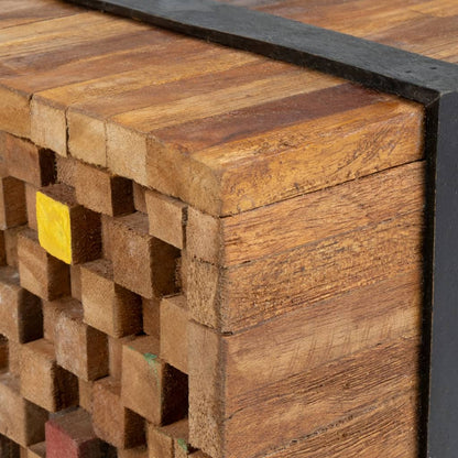 326173 vidaXL TV Stand 110x30x32,5 cm Solid Teak Wood