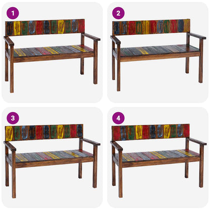 Dining Chairs 4 pcs Solid Reclaimed Wood