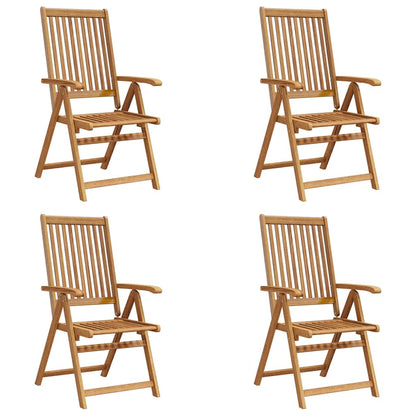 Folding Chairs 4 pcs Solid Acacia Wood