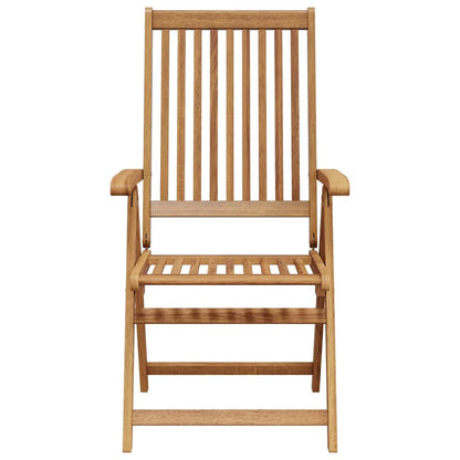 Garden Chair | Set of 4 | Natural Brown | Solid acacia wood | Medium